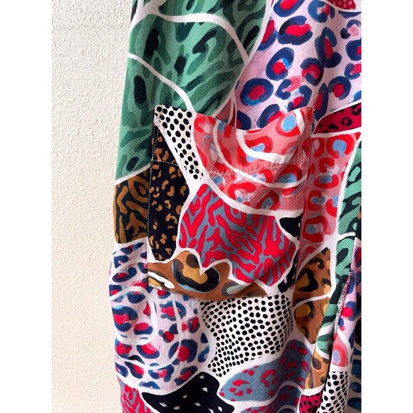 FARM Rio Multicolor Abstract Print Cropped Jumpsuit - Picture 8 of 12